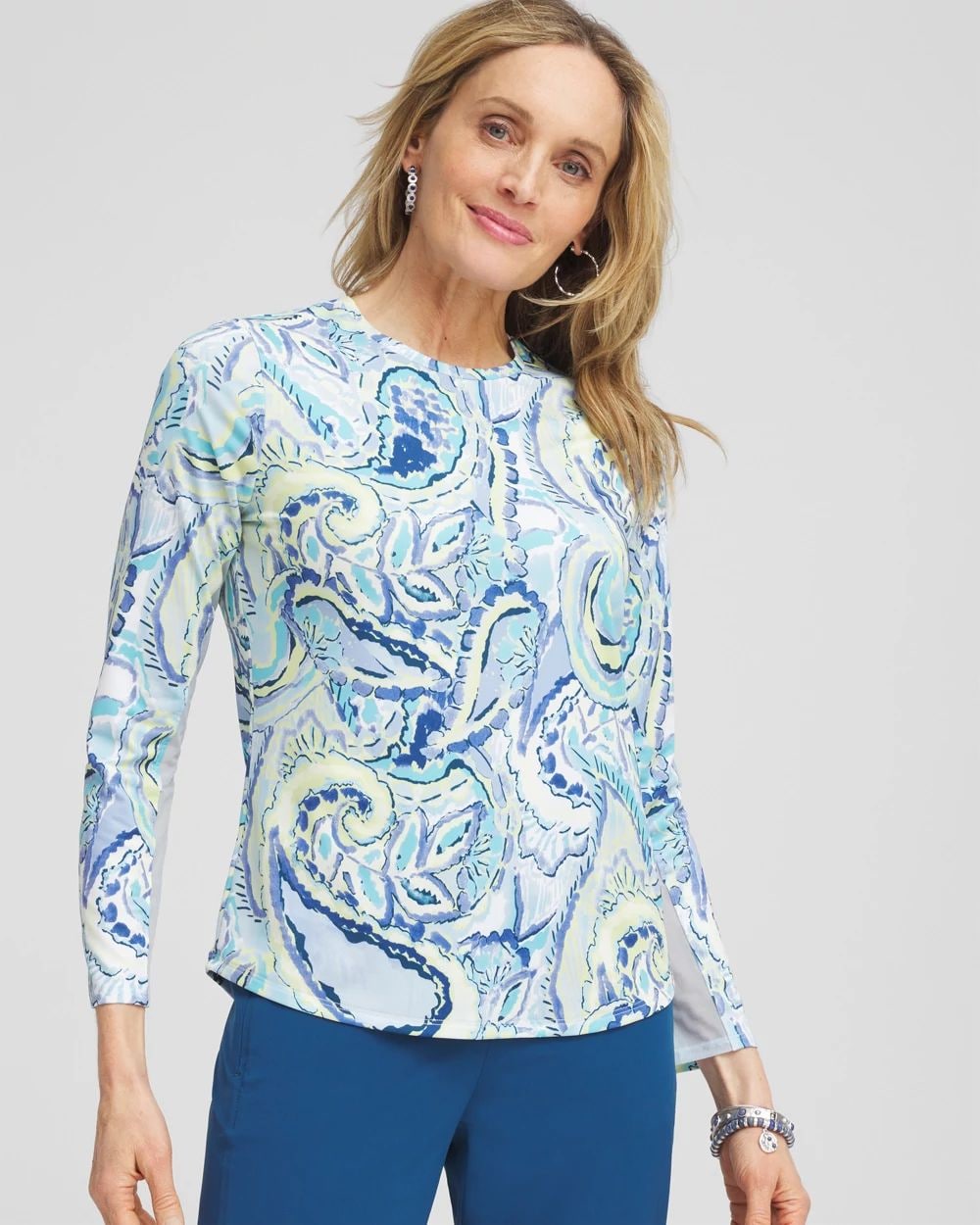 すう✩ Zenergy® UPF Coastal Long Sleeve Top | Chico's